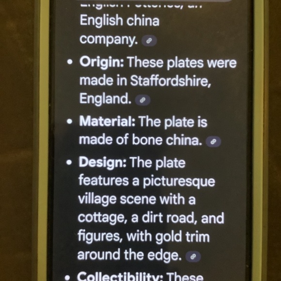 Royal Kent Bone China Staffordshire England Cottage Plate - Picture 4 of 4